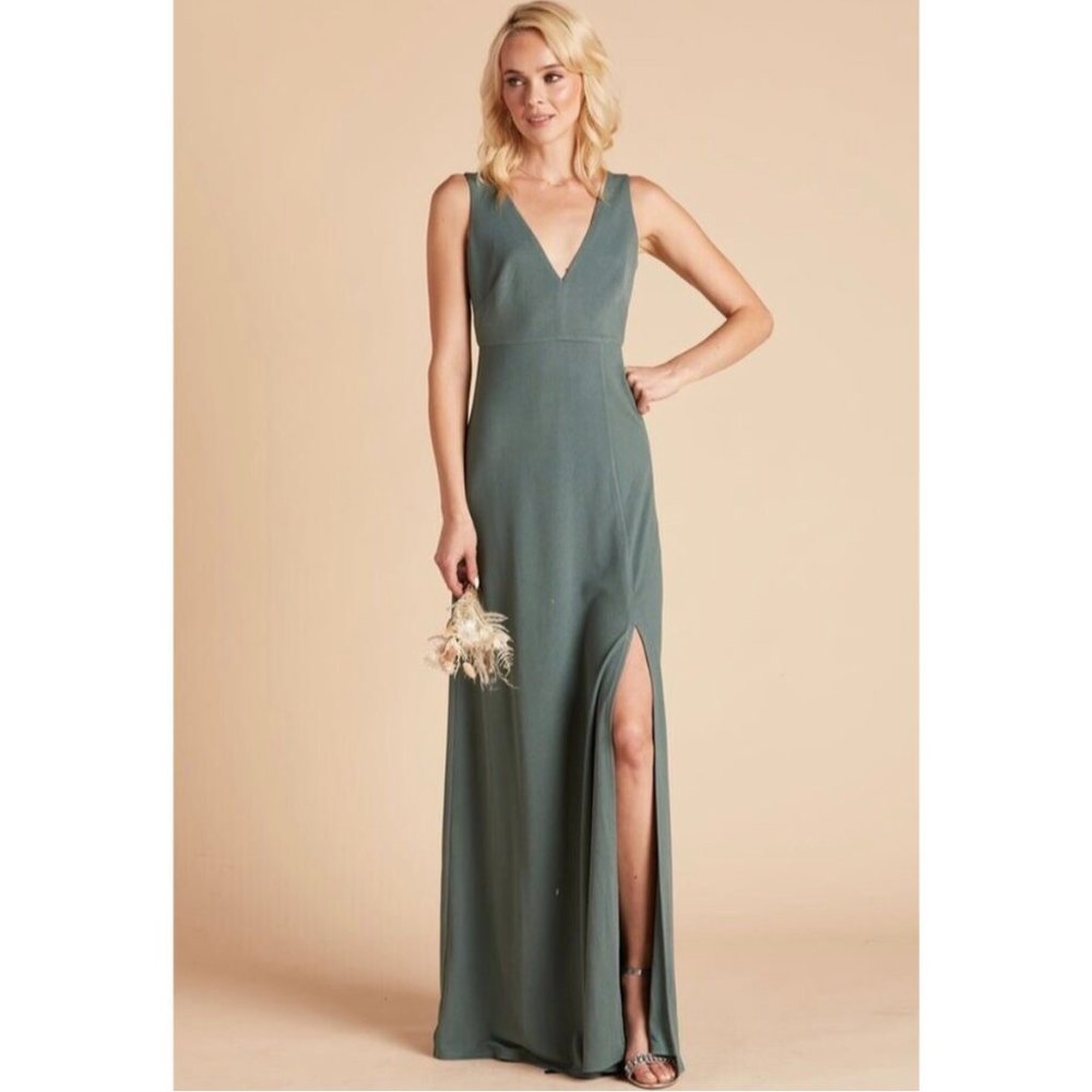 birdy grey shamin crepe maxi dress sea glass xs